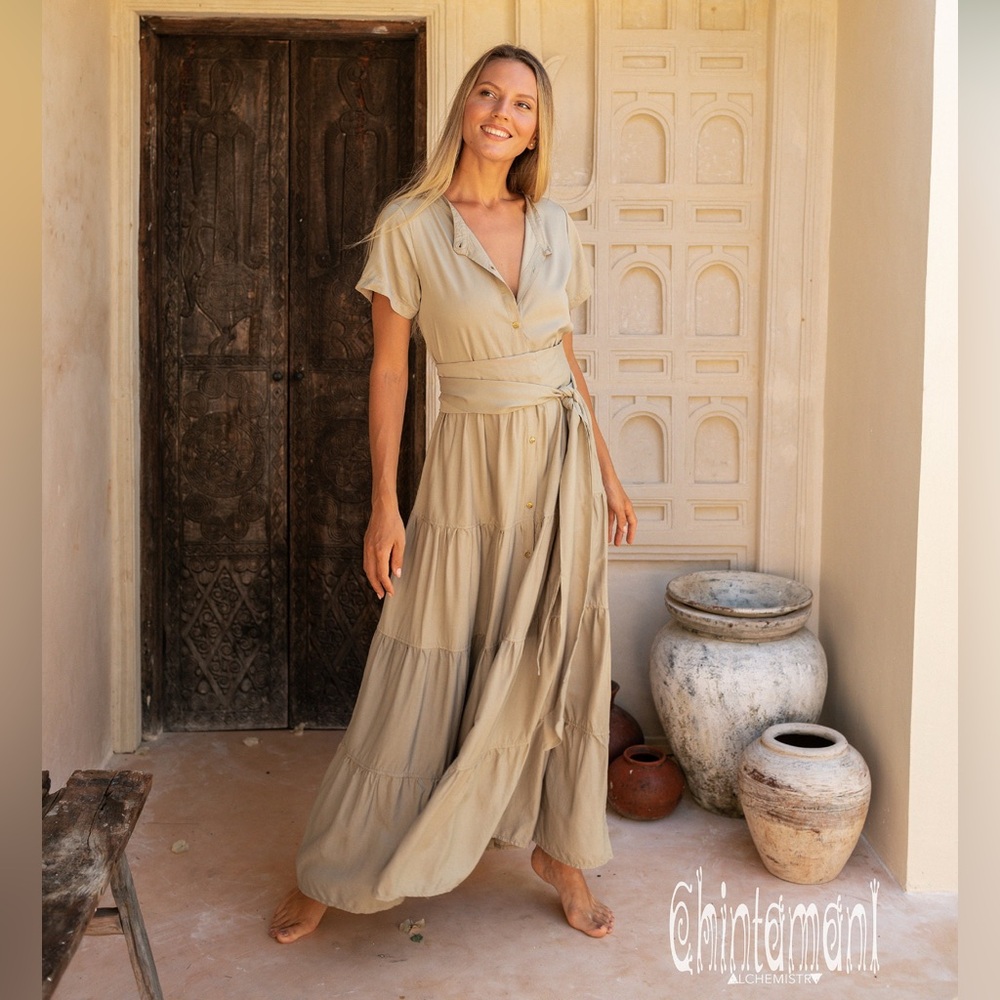 Chintamani Cotton Shirt Dress Maxi